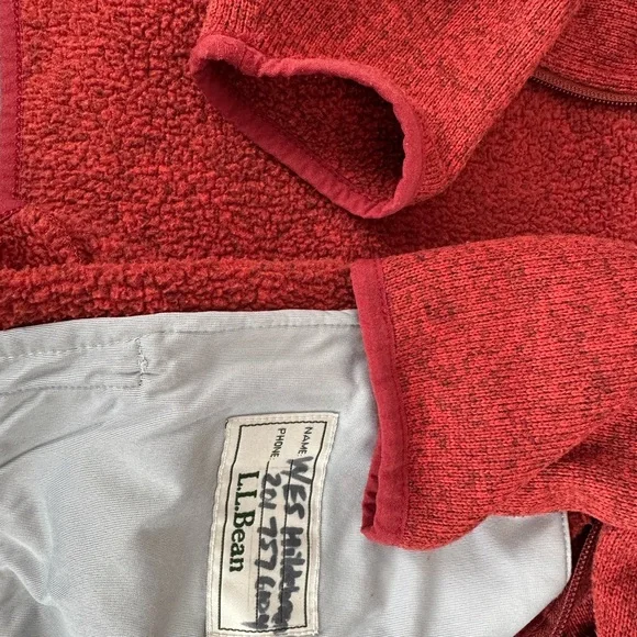 L.L. Bean Kids Red Hooded Jacket - Picture 5 of 5